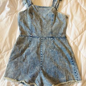 Denim Overall Jumpsuit
